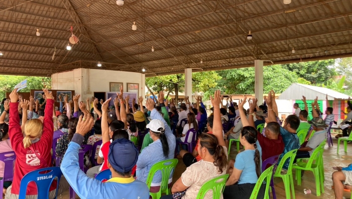 สทน.6 ดำเนินการจัดรับฟังความคิดเห็นของประชาชนตามระเบียบสำนักนายกรัฐมนตรีฯ โครงการอนุรักษ์ฟื้นฟูแหล่งน้ำช้างป่า เขาจันทร์ บ้านนายาว ตำบลท่ากระดาน อำเภอสนามชัยเขต จังหวัดฉะเชิงเทรา
