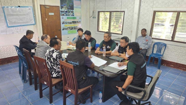 สทน.1 ลงพื้นที่เร่งรัด/ตรวจติดตามงาน โครงการก่อสร้างระบบกระจายน้ำด้วยพลังงานแสงอาทิตย์ขุมเหมืองแม่ทาน  สนับสนุนสิริราชโมเดล ตำบลสันดอนแก้ว อำเภอแม่ทะ จังหวัดลำปาง