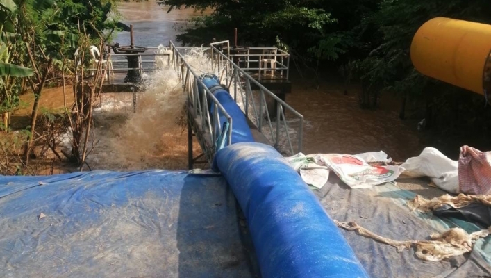 สทน.1 ติดตามสถานการณ์ การสูบระบายน้ำท่วมในพื้นที่ อ.หางดง จ.เชียงใหม่
