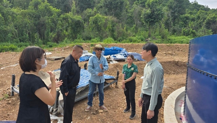 สทน.7 ลงพื้นที่ตรวจติดตามการดำเนินงานโครงการปรับปรุงเพิ่มประสิทธิภาพแหล่งน้ำ พร้อมระบบกระจายน้ำ สนับสนุนศูนย์วิจัยและบำรุงพันธุ์สัตว์หนองกวาง