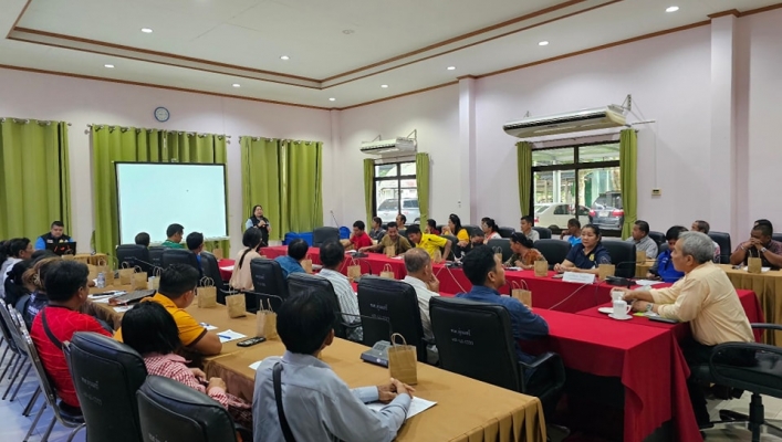 สทน.๖ ดำเนินการรับฟังความคิดเห็นตามระเบียบสำนักนายกรัฐมนตรีว่าด้วยการรับฟังความคิดเห็นของประชาชน พ.ศ.๒๕๔๘ ในพื้นที่ตำบลทุ่งนนทรี อำเภอเขาสมิง จังหวัดตราด