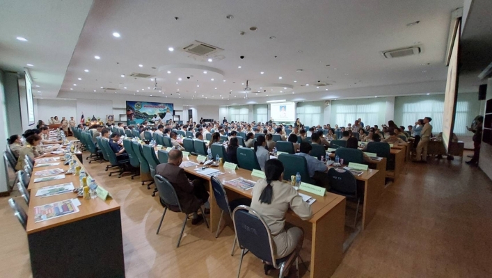 สทน.7 ประชุมคณะกรมการจังหวัดกาญจนบุรี หัวหน้าส่วนราชการที่เกี่ยวข้องและภาคเอกชน