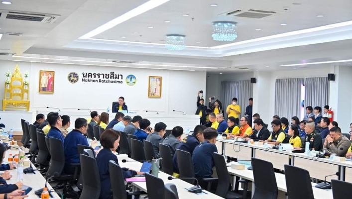 กรมทรัพยากรน้ำ ร่วมลงพื้นที่และประชุมติดตามสถานการณ์น้ำและการขับเคลื่อนมาตรการรองรับฤดูแล้ง ปี 2567/68 ในพื้นที่จังหวัดนครราชสีมา