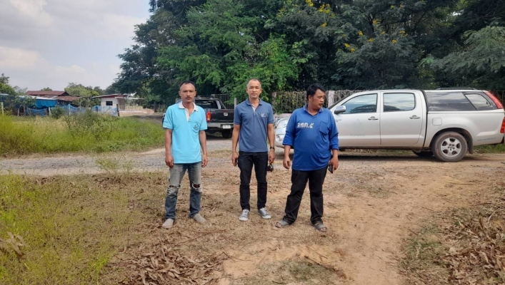 สทน.5 สำรวจพื้นที่ติดตั้งเครื่องสูบน้ำ เพื่อช่วยเหลือประชาชนที่ขาดแคลนน้ำอุปโภคบริโภค ในเขตพื้นที่บ้านหนองไม้ตาย ม.3 ต.เมืองยาง อ.เมืองยาง จ.นครราชสีมา
