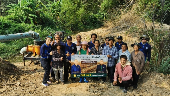 สทน.6 เข้าดำเนินการติดตั้งเครื่องสูบน้ำ ขนาด 10 นิ้ว จำนวน 1 เครื่อง  เพื่อบรรเทาการขาดแคลนน้ำอุปโภค บริโภค ของประชาชน ตำบลวังหว้า อำเภอแกลง จังหวัดระยอง