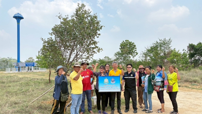 สทน.6 ดำเนินการจัดโครงการบริหารจัดการน้ำอย่างมีส่วนร่วม ยั่งยืน และการผลักดันสู่องค์กรผู้ใช้น้ำ กลุ่มผู้ใช้น้ำโครงการอนุรักษ์ฟื้นฟูแหล่งน้ำสาธารณะ หมู่ที่ 1 (อ่างศิลา) ตำบลนนทรี อำเภอกบินทร์บุรี จังหวัดปราจีนบุรี