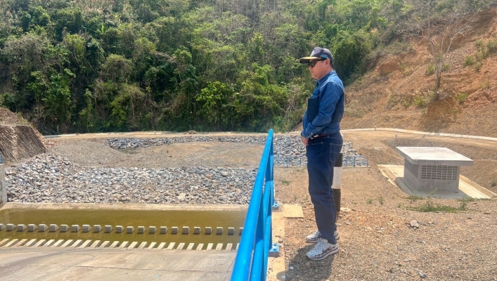 สทน.9 ลงพื้นที่ตรวจติดตาม โครงการอนุรักษ์ฟื้นฟูแหล่งน้ำตวาย พร้อมระบบกระจายน้ำ ตำบลพงษ์ อำเภอสันติสุข จังหวัดน่าน