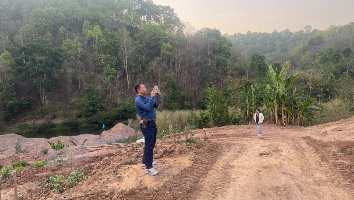 สทน.9 ลงพื้นที่ตรวจติดตาม โครงการก่อสร้างระบบกระจายน้ำด้วยพลังงานแสงอาทิตย์ เพื่อสนับสนุนโครงการ น้ำพางโมเดล บ้านน้ำว้า หมู่ 5 ตำบลน้ำพาง อำเภอแม่จริม จังหวัดน่าน
