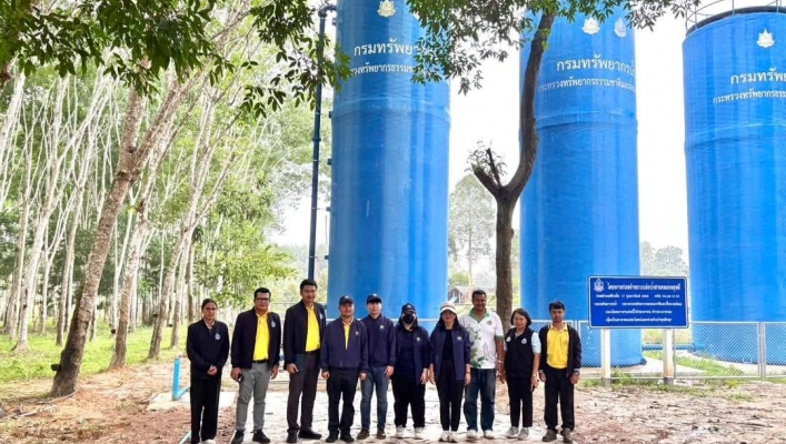 สทน.10 ลงพื้นที่ติดตามประเมินผลโครงการตามแผนปฏิบัติการด้านทรัพยากรน้ำ ประจำปีงบประมาณ พ.ศ. 2568