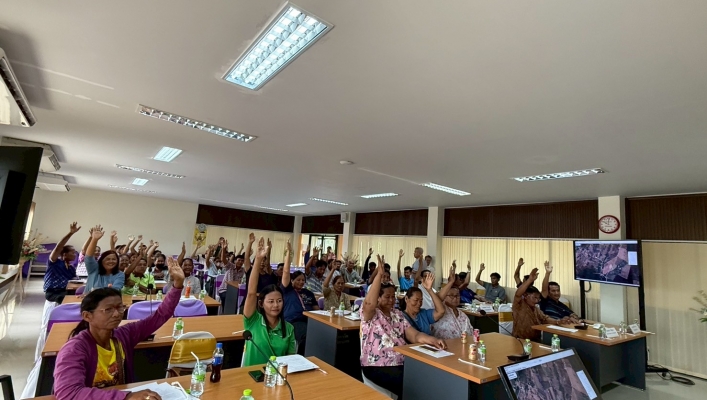 สทน.2 ประชุมรับฟังความคิดเห็นของประชาชนฯ โครงการอนุรักษ์ฟื้นฟูคลองเขาน้อย พร้อมระบบกระจายน้ำด้วยพลังงานแสงอาทิตย์ หมู่ที่ 3 ตำบลนาโสม อำเภอชัยบาดาล จังหวัดลพบุรี