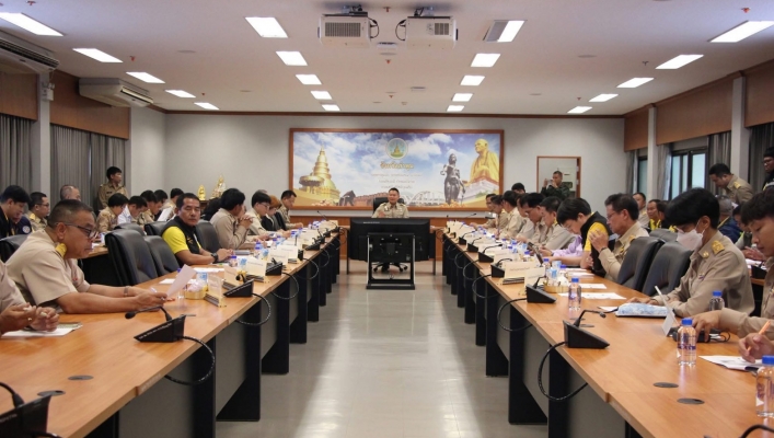 กรมทรัพยากรน้ำ-สำนักงานทรัพยากรน้ำที่ 1 เข้าร่วมประชุมเตรียมความพร้อมป้องกันและแก้ไขปัญหาอุทกภัยจังหวัดลำพูน  ปีพ.ศ.2568