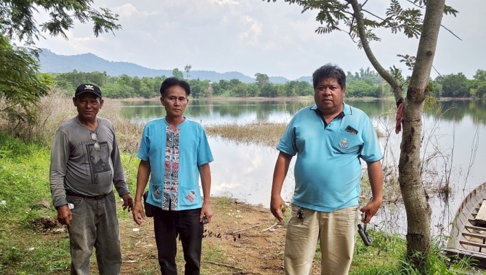 สทน.6 เข้าดำเนินการสำรวจสภาพภูมิประเทศในพื้นที่ตำบลคลองตะเกรา อำเภอท่าตะเกียบ จังหวัดฉะเชิงเทรา