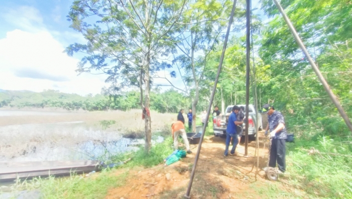 สทน.6 ตรวจติดตามงานดำเนินการเจาะสำรวจชั้นดิน ตามแผนงานงบประมาณรายจ่าย ประจำปีงบประมาณ พ.ศ. 2568