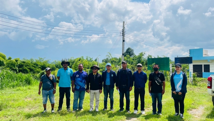 สทน.6 ลงพื้นที่ศึกษาความเหมาะสม โครงการวางท่อส่งน้ำระยะไกล ตำบลหนองตาคง อำเภอโป่งน้ำร้อน จังหวัดจันทบุรี