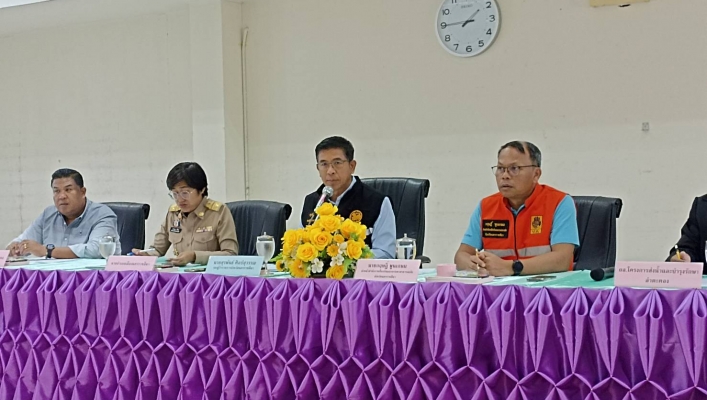 กรมทรัพยากรน้ำ โดย สำนักงานทรัพยากรน้ำที่ 5 เข้าร่วมการประชุมคณะทำงานการป้องกันและแก้ไขปัญหาน้ำท่วมชุมชน จังหวัดนครราชสีมา