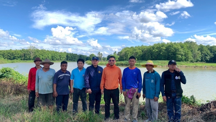 กรมทรัพยากรน้ำ โดย สำนักงานทรัพยากรน้ำที่ 1 ลงพื้นที่พิจารณาความเหมาะสมโครงการ โครงการก่อสร้างระบบกระจายน้ำด้วยพลังงานแสงอาทิตย์ร่องโจ๊ก บ้านสันธาตุใหม่พัฒนา