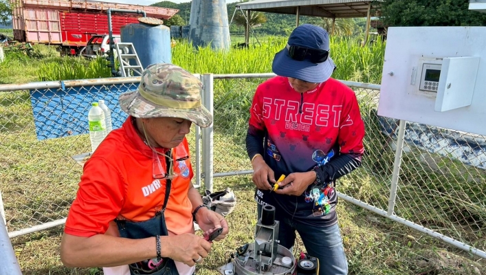 สทน.7 ลงพื้นที่ตรวจสอบ ซ่อมแซม ปรับปรุง และบำรุงรักษาสถานีเตือนภัยล่วงหน้า (Early Warning) น้ำท่วมฉับพลัน - ดินถล่ม ในเขตพื้นที่จังหวัดกาญจนบุรี และจังหวัดสุพรรณบุรี