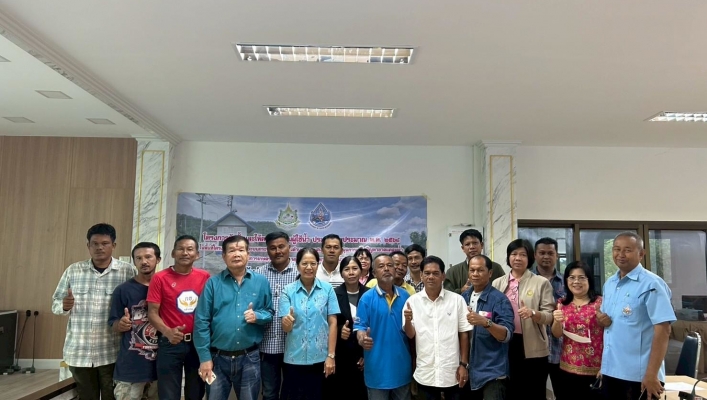 สทน.7 จัดประชุมโครงการจัดตั้งและให้ความรู้กลุ่มผู้ใช้น้ำ ในพื้นที่โครงการก่อสร้างระบบกระจายน้ำภายในตำบลธรรมเสน จังหวัดราชบุรี