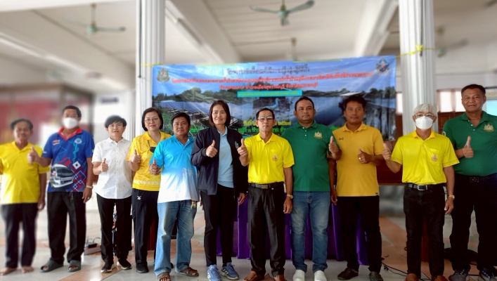 สทน.7 จัดโครงการจัดตั้งและให้ความรู้กลุ่มผู้ใช้น้ำ โครงการก่อสร้างระบบกระจายน้ำด้วยพลังงานแสงอาทิตย์ จากแหล่งน้ำลำสมุห์บรรเทาภัยแล้งในพื้นที่ตำบลดอนตาล จังหวัดสุพรรณบุรี