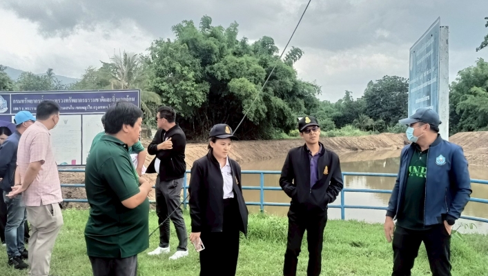 สทน.6 นำคณะเครือข่ายภาคประชาชนฯ ลงพื้นที่ตรวจเยี่ยม ติดตามและสังเกตการณ์ ณ โครงการปรับปรุงเพิ่มประสิทธิภาพการระบายน้ำคลองพญาธาร จ.ปราจีนบุรี