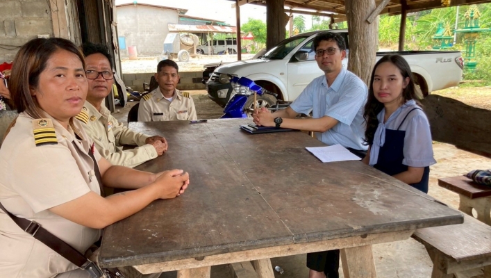สทน.6 ลงพื้นที่ประสานและติดตามการดำเนินงานการบริหารจัดการทรัพยากรน้ำสาธารณะและพื้นที่ชุ่มน้ำ กลุ่มผู้ใช้น้ำบ้านหัวฝายพัฒนา จังหวัดฉะเชิงเทรา