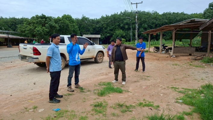 สทน.6 เข้าดำเนินการสำรวจสภาพภูมิประเทศในพื้นที่ตำบลคู้ยายหมี อำเภอสนามชัยเขต จังหวัดฉะเชิงเทรา