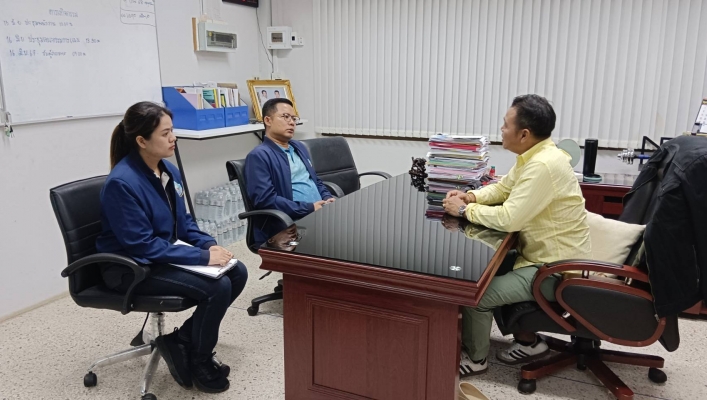 สทน.6 ลงพื้นที่ศึกษาความเหมาะสมโครงการอนุรักษ์ฟื้นฟูแหล่งน้ำคลองตะเคียน พร้อมระบบกระจายน้ำ ตำบลบ่อทอง อำเภอบ่อทอง จังหวัดชลบุรี