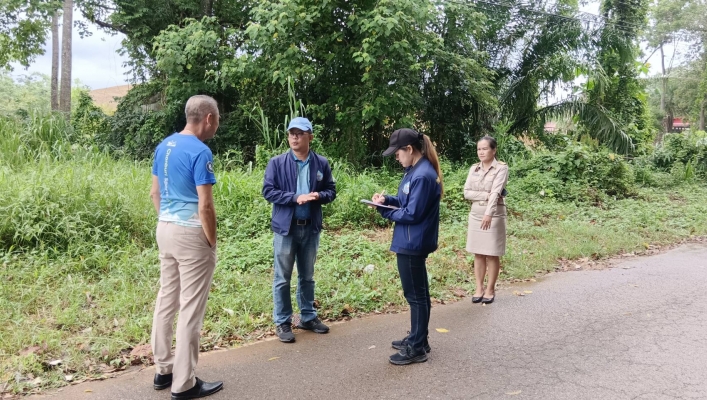 สทน.6 ลงพื้นที่ศึกษาความเหมาะสมโครงการอนุรักษ์ฟื้นฟูแหล่งน้ำพลวงทอง พร้อมระบบกระจายน้ำหมู่ที่ 5 ตำบลพลวงทอง อำเภอบ่อทอง จังหวัดชลบุรี