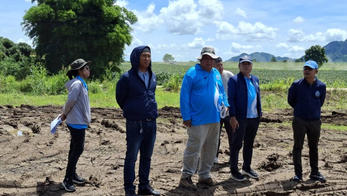 สทน.6 ลงพื้นที่ตรวจติดตามการดำเนินงานโครงการอนุรักษ์ฟื้นฟูแหล่งน้ำทับทิมสยาม 05 พร้อมระบบกระจายน้ำ หมู่ที่ 10 ตำบลคลองไก่เถื่อน อำเภอคลองหาด จังหวัดสระแก้ว