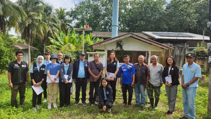 กองยุทธศาสตร์และแผนงานลงพื้นที่ติดตามและประเมินผลการดำเนินงานโครงการของกรมทรัพยากรน้ำ ประจำปีงบประมาณ พ.ศ. 2568 ในพื้นที่ภาคใต้