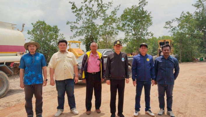 ​สทน.7 ลงพื้นที่ติดตามความคืบหน้าโครงการบำรุงรักษาแหล่งน้ำบ้านไผ่สี จังหวัดกาญจนบุรี