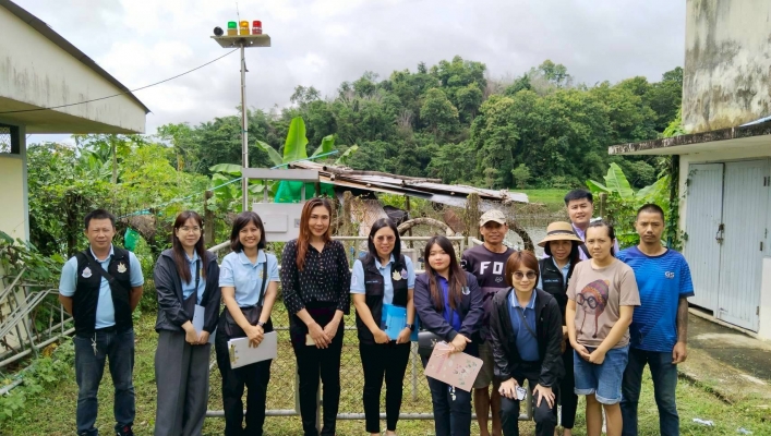 กรมทรัพยากรน้ำ โดย สำนักงานทรัพยากรน้ำที่ 1 ส่วนอุทกวิทยาที่ 2 เชียงราย “ร่วมติดตามและประเมินผลโครงการระบบเตือนภัยล่วงหน้า (Early Warning) ”