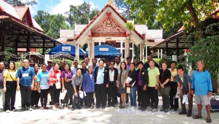 กรมทรัพยากรน้ำ จัดประชุมเพื่อรับฟังความคิดเห็นของประชาชนในการปรับปรุงโครงสร้างพื้นฐานด้านน้ำและการจัดการน้ำกุดเป่ง ณ ศาลาเจ้าพ่อกุดเป่ง ตำบลแวง อำเภอโพนทอง จังหวัดร้อยเอ็ด