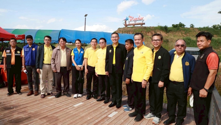 กรมทรัพยากรน้ำ สำนักงานทรัพยากรน้ำที่ 1 ร่วมลงพื้นที่พร้อมคณะผู้ตรวจราชการ  ณ แหล่งท่องเที่ยวบึงหล่ม  จังหวัดกำแพงเพชร