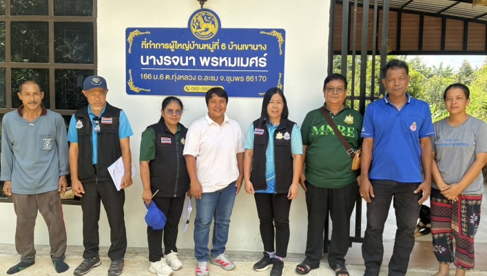 สทน.10 สำรวจพื้นที่ชุ่มน้ำระดับท้องถิ่น สำรวจข้อมูลเกษตรกรรมกลุ่มผู้ใช้น้ำในพื้นที่จังหวัดชุมพร