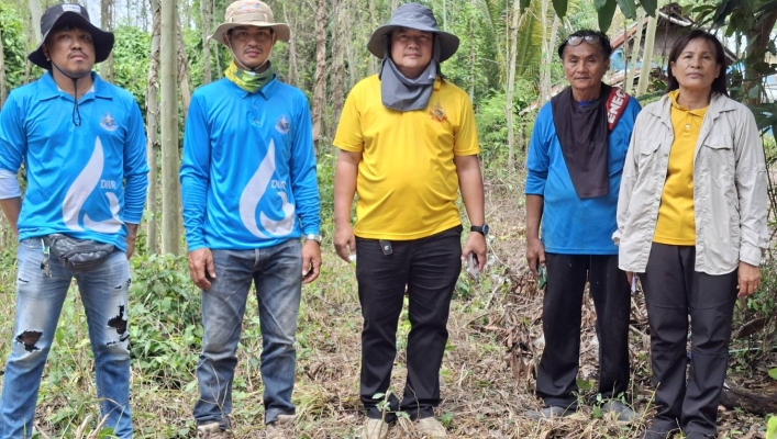 สทน.6 เข้าดำเนินการสำรวจสภาพภูมิประเทศในพื้นที่โครงการขุดลอกพร้อมด้วยระบบกระจายน้ำพลังงานแสงอาทิตย์ เพื่อสนับสนุนโครงการอนุรักษ์พันธุกรรมพืชอันเนื่องมาจากพระราชดำริ อำเภอเมืองสระแก้ว จังหวัดสระแก้ว