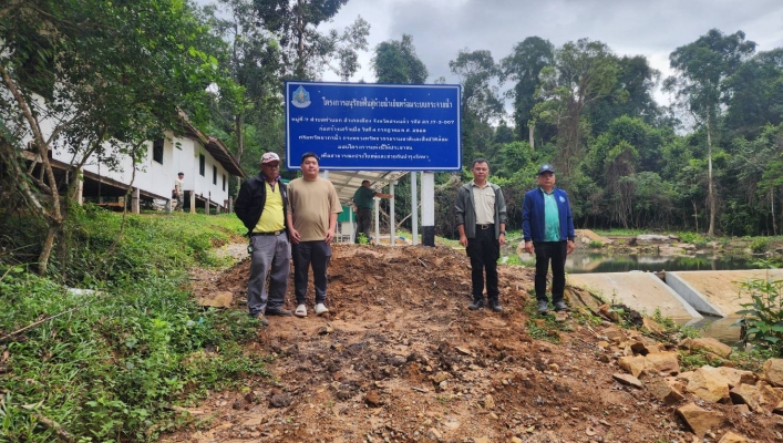 สทน.6 ลงพื้นที่ตรวจติดตามการดำเนินงาน โครงการอนุรักษ์ฟื้นฟูห้วยน้ำเย็นพร้อมระบบกระจายน้ำ อำเภอเมืองสระแก้ว จังหวัดสระแก้ว