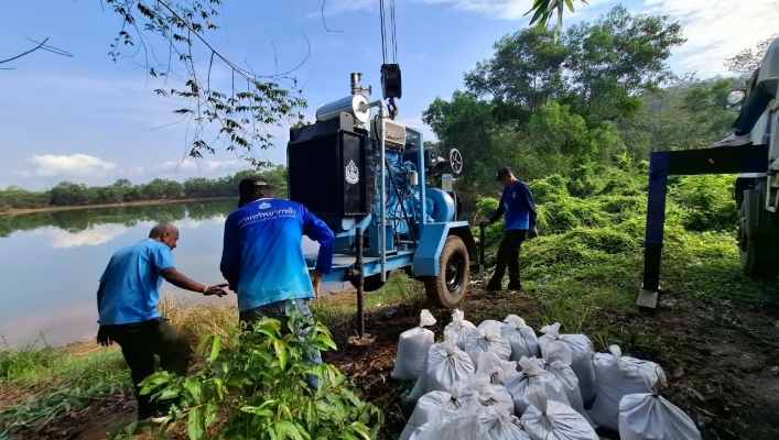 สทน.6 ข้าดำเนินการรื้อถอนเครื่องสูบน้ำ ขนาด 12 นิ้ว พร้อมอุปกรณ์ ในพื้นที่ ตำบลบ้านพระ อำเภอเมือง จังหวัดปราจีนบุรี