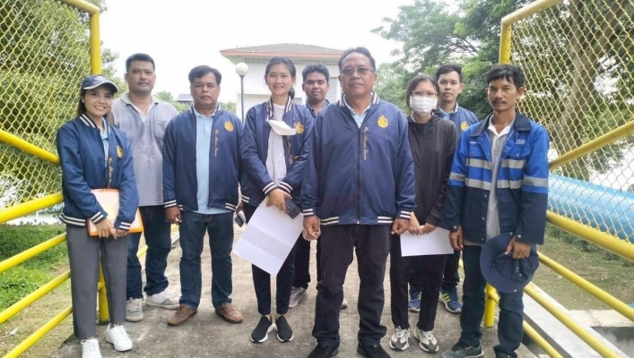 สทน.7 ลงพื้นที่ตรวจสอบการติดตั้งเครื่องมือวัดปริมาณน้ำ ร้อยลวดประทับตราตะกั่วและสำรวจระบบผิวดิน