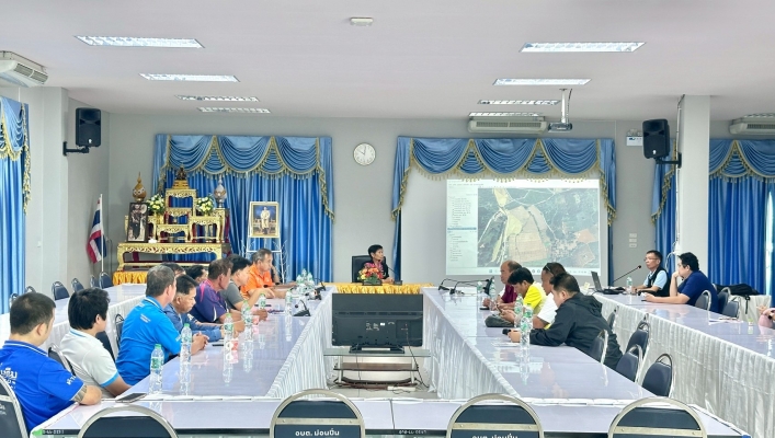 กรมทรัพยากรน้ำ โดยสำนักงานทรัพยากรน้ำที่ 1 จัดประชุมเชิงปฏิบัติการรับฟังความคิดเห็นของประชาชน (ปีงบประมาณ พ.ศ.2568) “โครงการก่อสร้างระบบกระจายน้ำห้วยแม่มาว  สนับสนุนน้ำอุปโภคและการเกษตรในเขตตำบลม่อนปิ่น”  ตำบลม่อนปิ่น อำเภอฝาง จังหวัดเชียงใหม่