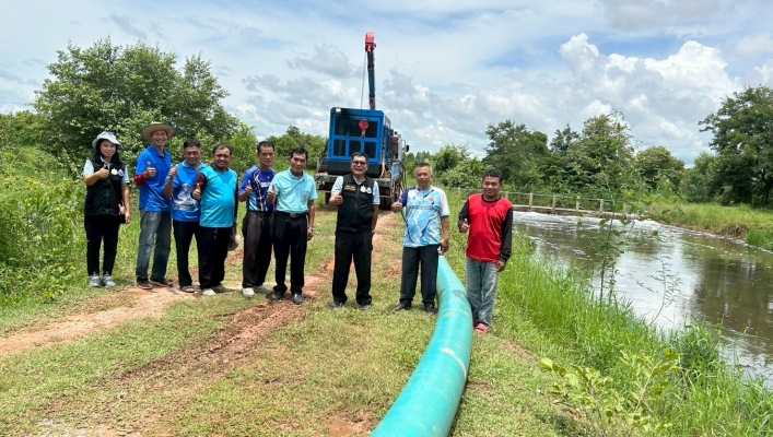 ทส. ทน. สทน.11 ส่วนเครื่องกล ติดตามสถานการณ์น้ำและให้การช่วยเหลือสูบน้ำเติมแหล่งน้ำ