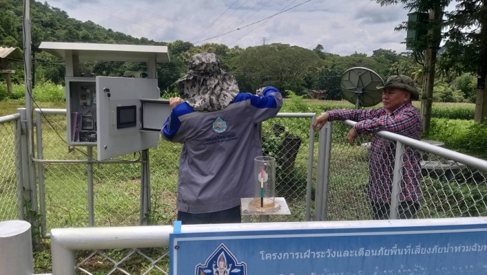 สทน.9 ลงพื้นที่ปฏิบัติงานตรวจสอบและซ่อมบำรุงรักษาสถานีเตือนภัยล่วงหน้าน้ำท่วม-ดินถล่ม (Early Warning) ในเขตพื้นที่จังหวัดแพร่ รวมจำนวน 15 สถานี