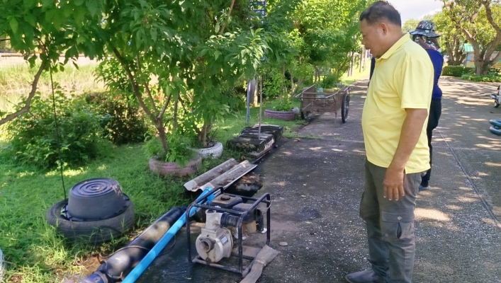 สทน.9 นำเครื่องสูบน้ำ ขนาด 3 นิ้ว จำนวน 1 เครื่อง ให้ความช่วยเหลือบริเวณสํานักงานสิ่งแวดล้อมและควบคุมมลพิษที่ 3 ตำบลวังทอง อำเภอวังทอง จังหวัดพิษณุโลก