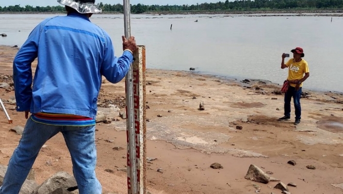 ทส. ทน. สทน.11 ส่วนอุทกวิทยา ตรวจสอบและบำรุงรักษาสถานีอุตุ-อุทกวิทยาแม่น้ำโขง