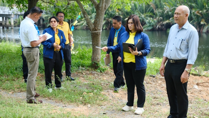 สทน.8 สอน.1 สงขลา ลงพื้นที่ดำเนินการกำกับ ติดตามและประเมินผล ผลการดำเนินงาน การบริหารจัดการ อนุรักษ์ ฟื้นฟู และพัฒนาทรัพยากรน้ำสาธารณะ ประจำปี 2568