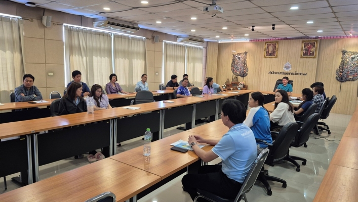 สทน.7 จัดประชุมคณะทำงานการขออนุญาตพื้นที่อ้างสิทธิ์เพื่อดำเนินโครงการอนุรักษ์ฟื้นฟูแหล่งน้ำ ก่อสร้างระบบกระจายน้ำ และก่อสร้างสถานี Early Warning ของสำนักงานทรัพยากรน้ำที่ 7