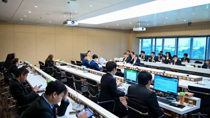 ทน. เข้าร่วมประชุมกับคณะอนุกรรมาธิการติดตามแผนงานโครงการและประเมินผลการใช้งบประมาณด้านการบริหารจัดการทรัพยากรน้ำ