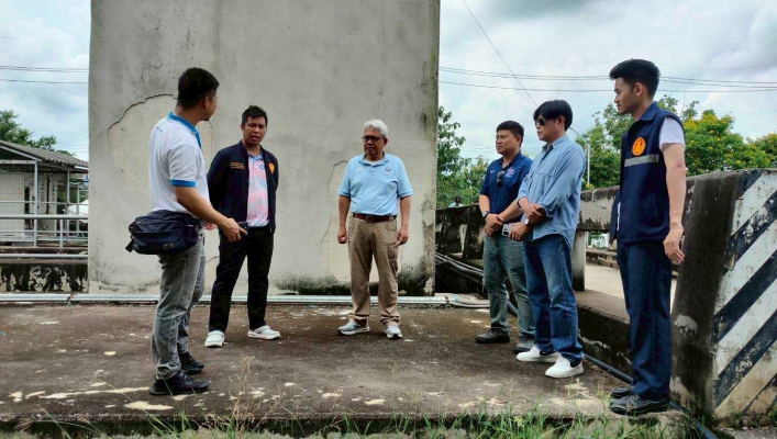 สทน.7 สำรวจพื้นที่น้ำท่วม เพื่อติดตั้งเครื่องสูบน้ำในการระบายน้ำออกจากพื้นที่ จังหวัดนครปฐม