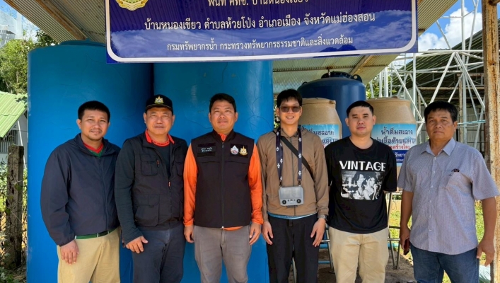 กรมทรัพยากรน้ำ โดย สำนักงานทรัพยากรน้ำที่ 1 ลงพื้นที่เร่งรัด/ติดตามงาน โครงการอนุรักษ์ฟื้นฟูแหล่งน้ำพร้อมระบบกระจายน้ำสนับสนุนพื้นที่ คทช. บ้านหนองเขียว