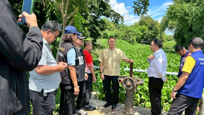 สทน.7 ลงพื้นที่ติดตามสถานการณ์น้ำ เพื่อวางแผนรับมือสถานการณ์วิกฤตน้ำ ในพื้นที่ตำบลท่าระหัด อำเภอเมืองสุพรรณบุรี จังหวัดสุพรรณบุรี